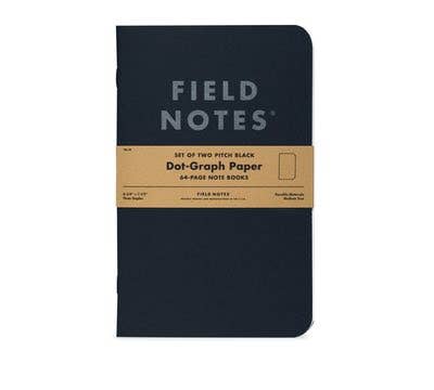 Pitch Black Note Book // Field Notes