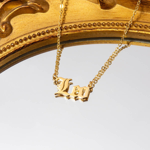 Leo Script Necklace 2025