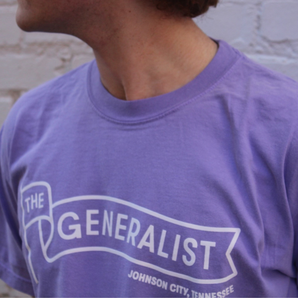 The Generalist Merch: New Generalist Flag Tee in Violet