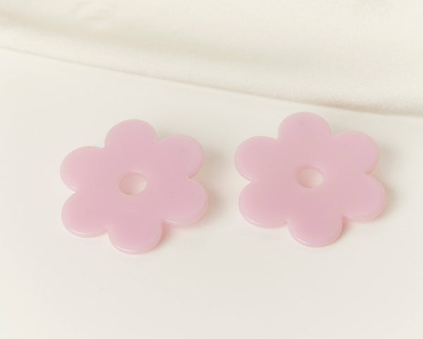 Large Lilac Acetate Daisy Earrings // Cities In Dust Jewelry