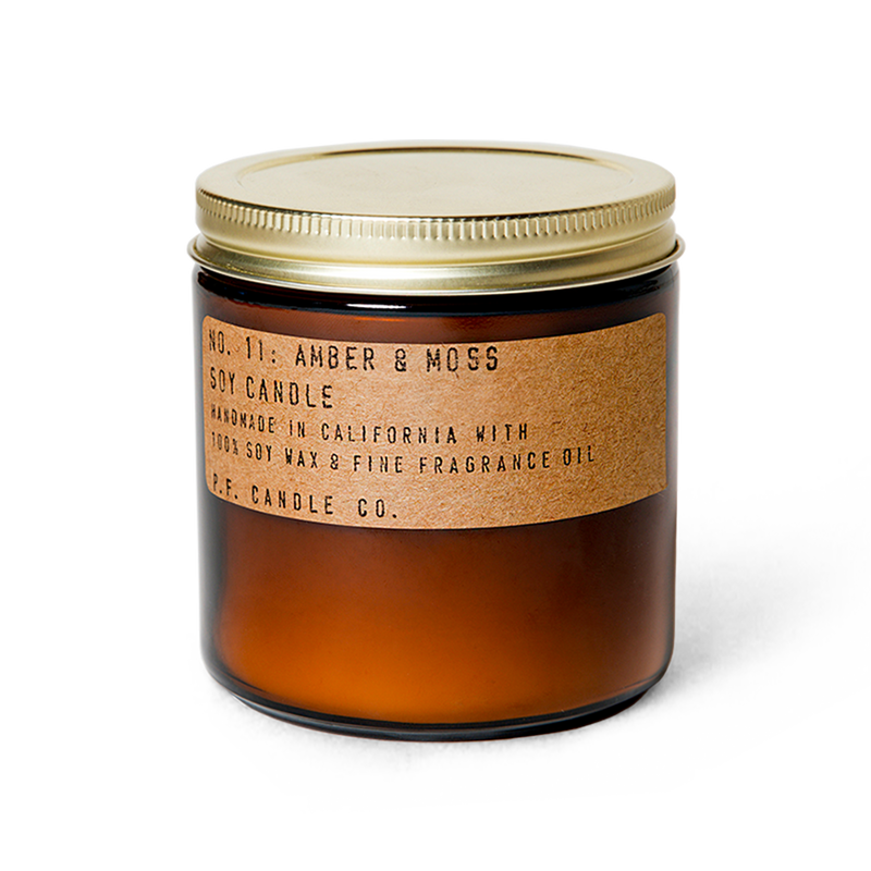 Amber & Moss - 12.5 oz Large Soy Candle // P.F. Candle Co.