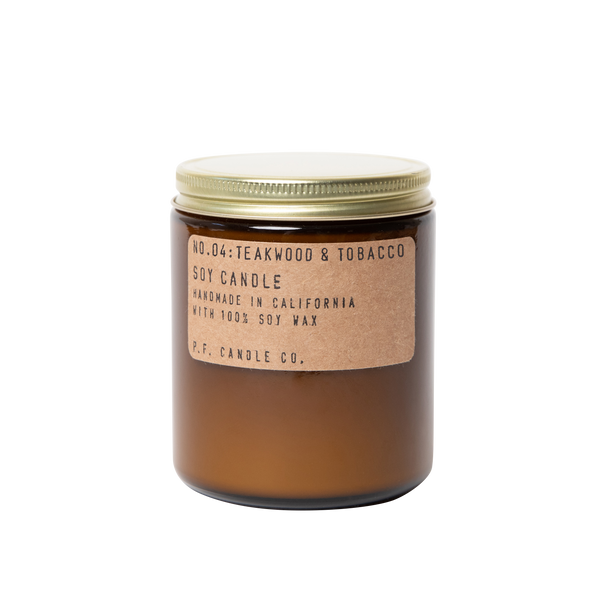Teakwood & Tobacco - 7.2 oz Standard Soy Candle // P.F. Candle Co.